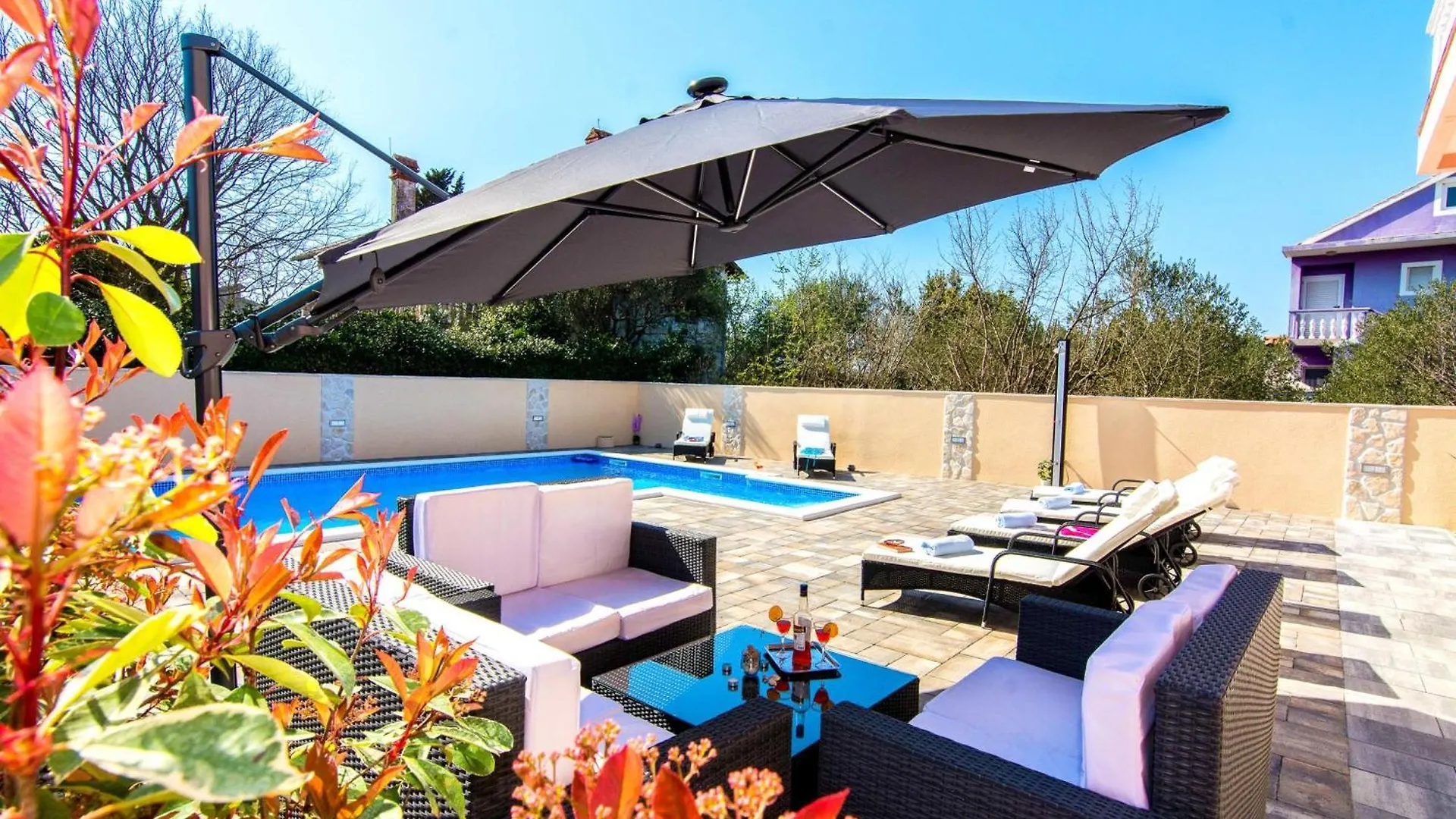 Family Friendly Pool House Ana - Happy Rentals Bibinje